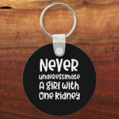 Nierenerkrankung Sensibilisierung Mädchen Spender Schlüsselanhänger (Vorderseite)