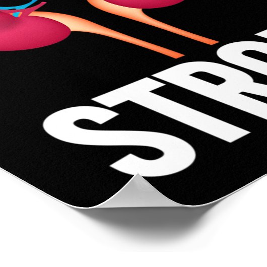 Nierenerkrankung Shirt Poster (Ecke)