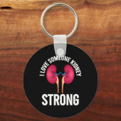 Nierenerkrankung Shirt Schlüsselanhänger (Vorderseite)