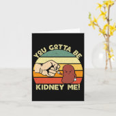 Nierenerkrankung Transplantation Nierenorgan Spend Karte (Gelbe Blume)