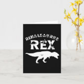 Nierenerkrankung Transplantation Tech Dinosaurier Karte (Gelbe Blume)