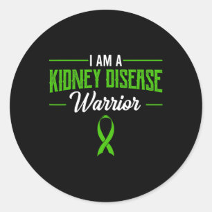 Nierenerkrankung Warrior Dialyse Nephritis Organ t Runder Aufkleber