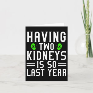 Nierenerkrankung Warrior Transplantatorgan Donor D Karte