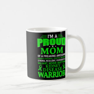 Nierenerkrankungen Sensibilisierung für grüne Mama Kaffeetasse