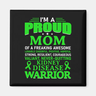 Nierenerkrankungen Sensibilisierung für grüne Mama Magnet