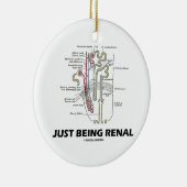 Nierenfunktion (Niere Nephron Nieren-Spaß) Keramikornament (Rechts)