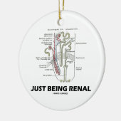 Nierenfunktion (Niere Nephron Nieren-Spaß) Keramikornament (Links)