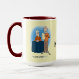 Nierenkarte Blassgelbe Combo-Tasse Tasse