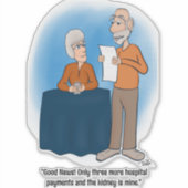 Nierenkarte, kundenspezifischer Aufkleber (Vorderseite)