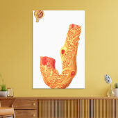 Nierenkorpuskel und Filtrationsmembran Leinwanddruck (Insitu (Wohnzimmer))