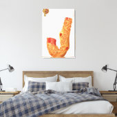 Nierenkorpuskel und Filtrationsmembran Leinwanddruck (Insitu (Schlafzimmer))