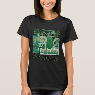 Nierenkrankheit-Bewusstseins-Unterstützungsteam T-Shirt