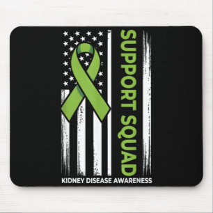 Nierenkrankheit USA-Flagge Support-Squad Niere Mousepad