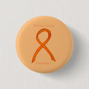 Nierenkrebs-Bewusstseins-Schleifen-Anstecknadel Button