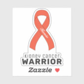 Nierenkrebs Vinyl-Aufkleber Aufkleber (Blatt)