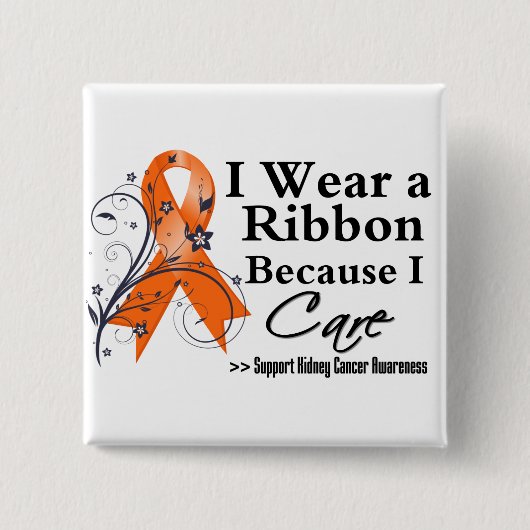 Nierenkrebs, weil ich v2 Pflege Button (Vorderseite)