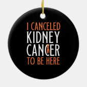 Nierenkrebsüberlebung Keramik Ornament (Hinten)