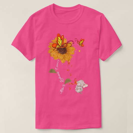 Nierenleukämie Krebs Bewusstsein Sonnenblumen Elep T-Shirt (Design vorne)