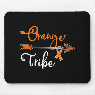 Nierenleukämie Krebsbewusstsein Orange Ribbon Tri Mousepad