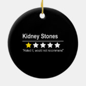 Nierensteine - nicht empfohlen - Urin Keramik Ornament (Hinten)