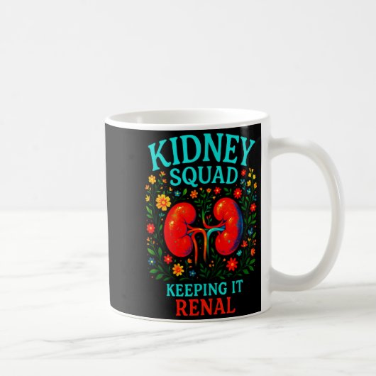 Nierenteam hält renal - Nephrologie-Tech's Kaffeetasse (Rechts)