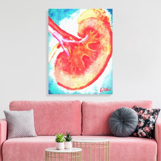 Nierentektion Leinwanddruck (Insitu (Wohnzimmer))