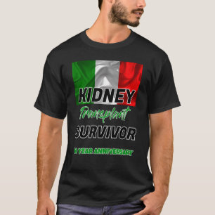 Nierentransplant Zehnte Jahrestag 10 Jahre Überleb T-Shirt