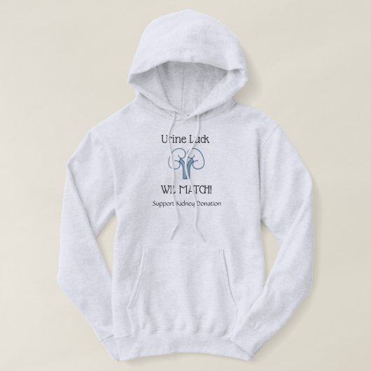 Nierentransplantat Spender Urin Hoodie (Design vorne)