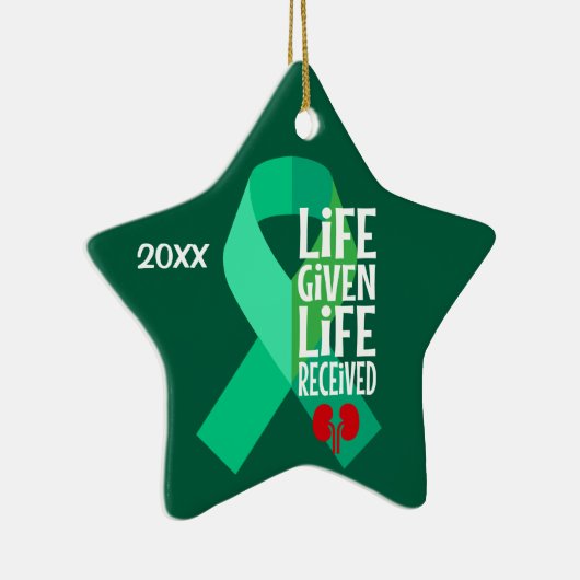 Nierentransplantation bei Lebensdauer erhalten Keramik Ornament (Rechts)