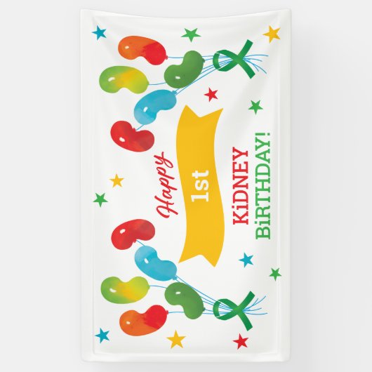 Nierentransplantation Geburtstag im benutzerdefini Banner (Vertikal)