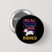 Nierentransplantation Nierenchirurgie Cute Unicorn Button (Vorne & Hinten)