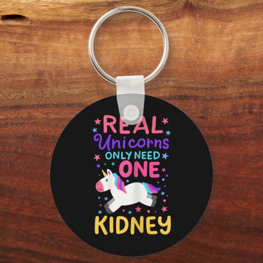 Nierentransplantation Nierenchirurgie Cute Unicorn Schlüsselanhänger (Vorderseite)
