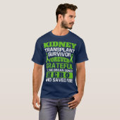 Nierentransplantation Organspender dankbar T-Shirt (Vorne ganz)