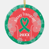 Nierentransplantation Spender & Empfänger Urlaub Keramik Ornament (Vorne)