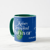 Nierentransplantation Survivor Custom Coffee Tasse (Vorderseite Links)