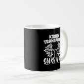 Nierentransplantation Survivor Organ Empfänger Kaffeetasse (VorderseiteRechts)