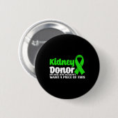 Nierentransplantatspender Spaß und Operation Button (Vorne & Hinten)