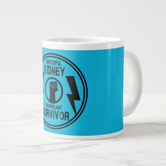 Nierentransplantatübersiedlung Jumbo-Tasse (Vorderseite Rechts)