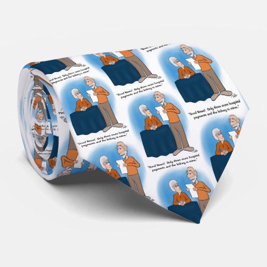 Nierenzahlungssätze White Necktie Krawatte (Gerollt)