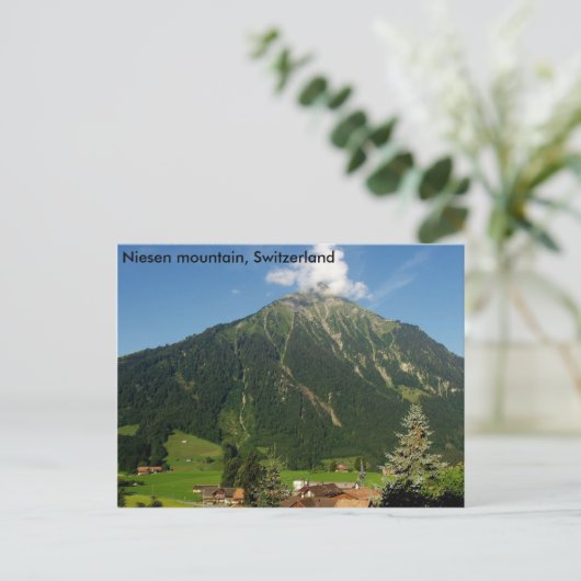 Niesen-Berg, Schweiz Postkarte (Stehend Vorderseite)