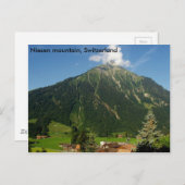 Niesen-Berg, Schweiz Postkarte (Vorne/Hinten)