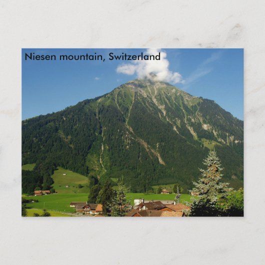 Niesen-Berg, Schweiz Postkarte (Vorderseite)