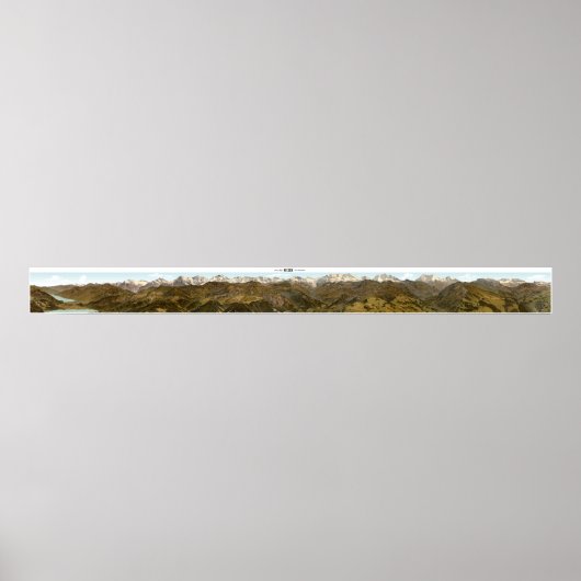 NIESEN Schweizer Alpen 360° Panorama Poster (Vorne)