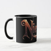 Niethalf nur Text schwarz Tasse (Links)