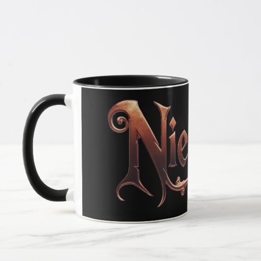 Niethalf nur Text schwarz Tasse (Links)