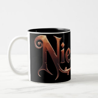 Niethalf nur Text schwarz Tasse