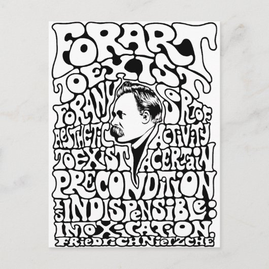Nietzche - Art - Mod Postkarte (Vorderseite)
