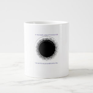 Nietzsche-Abgrund-Zitat Minimalistische Philosophi Jumbo-Tasse