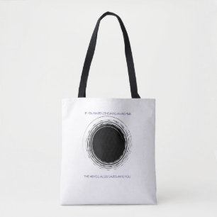 Nietzsche-Abgrund-Zitat Minimalistische Philosophi Tasche