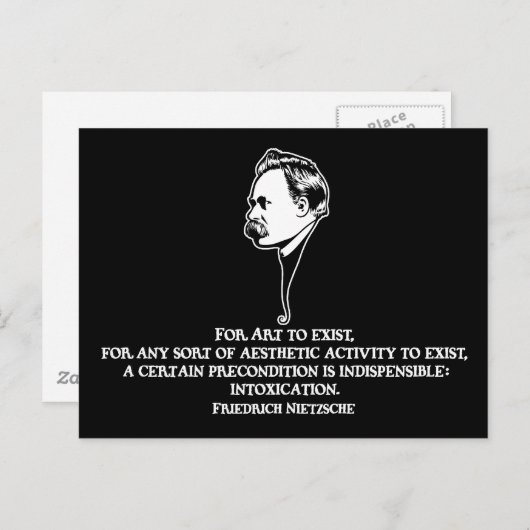 Nietzsche-art-1-DKT Postkarte (Vorne/Hinten)